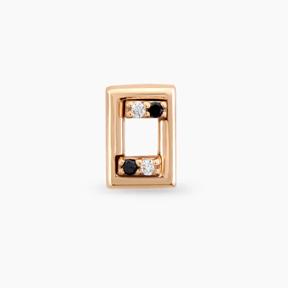 Arian Black Diamond Rose Gold Piercing - 3