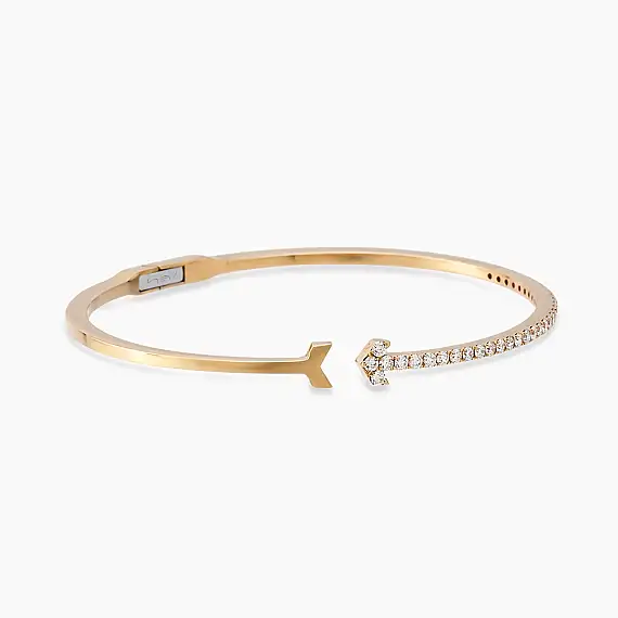 Arrow 1.20 CT Pırlanta Taşlı Kelepçe Bilezik - 2