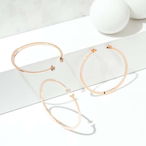 Arrow 1.20 CT Pırlanta Taşlı Kelepçe Bilezik - 5