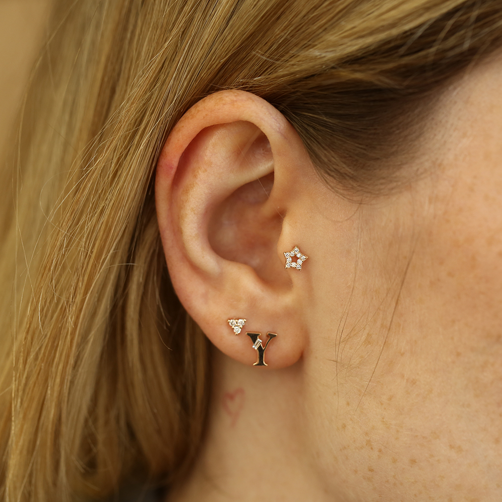 Asteria Diamond Rose Gold Piercing - 2