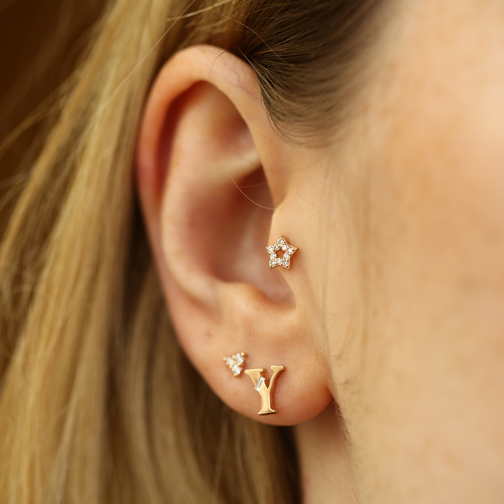 Asteria Diamond Rose Gold Piercing - 3