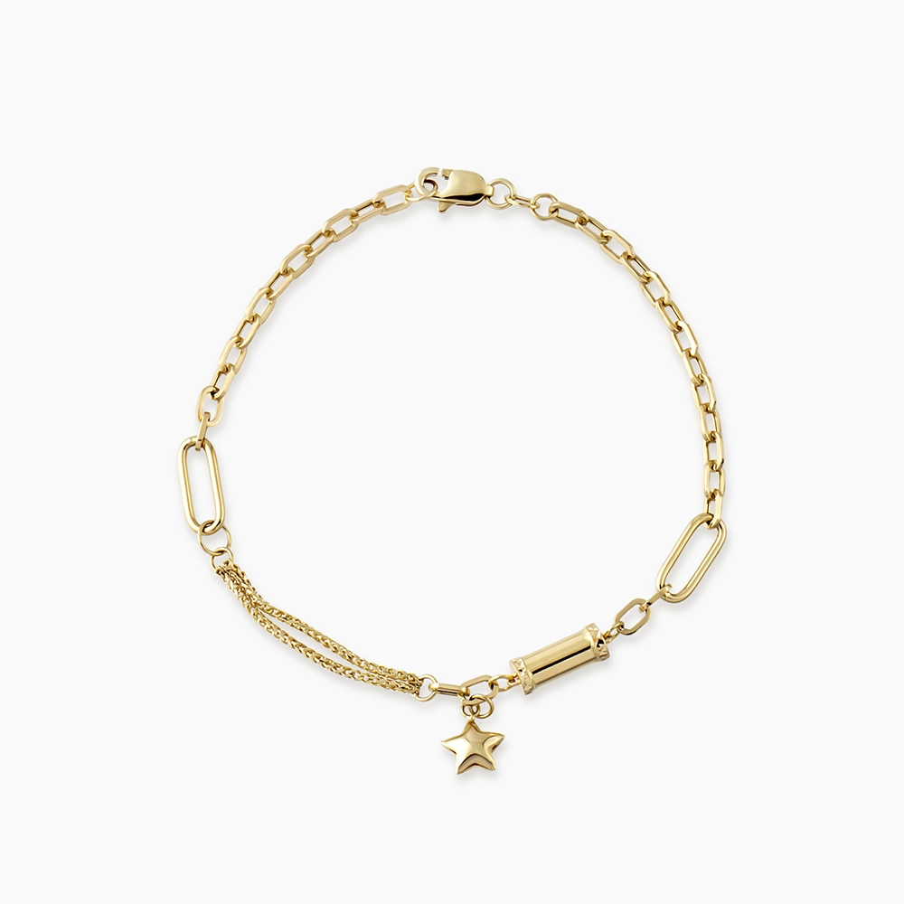 Astrae Yellow Gold Italian Bracelet - 1