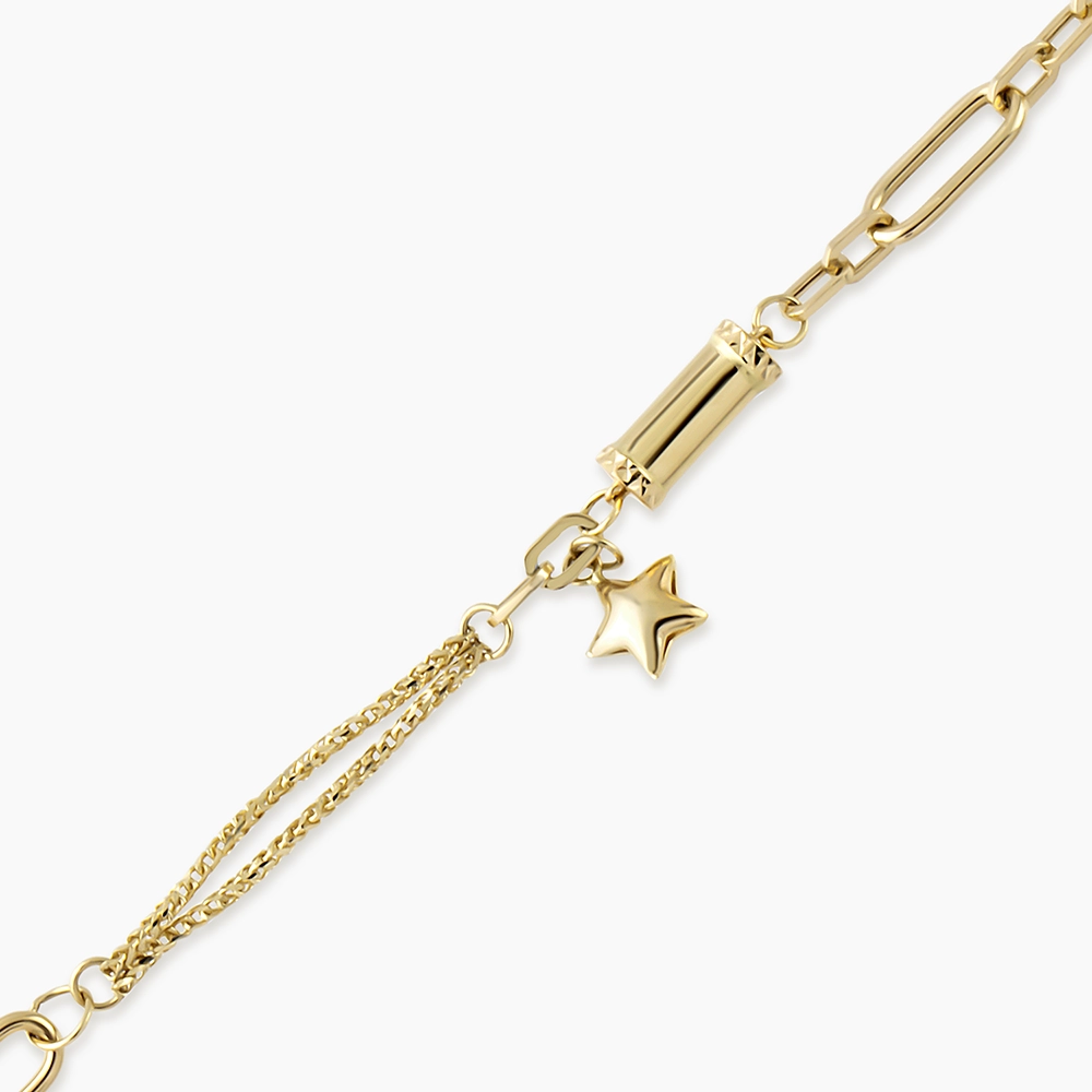Astrae Yellow Gold Italian Bracelet - 4