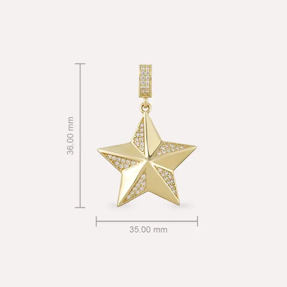 Astral Yellow Gold Pendant/Charm - 3