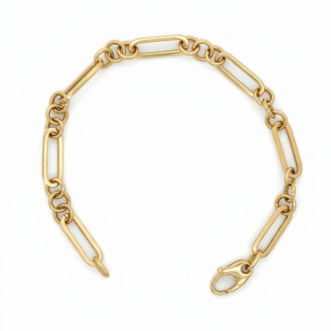 Ataç Oval Tasarım Altın Bileklik - NEV JEWELLERY