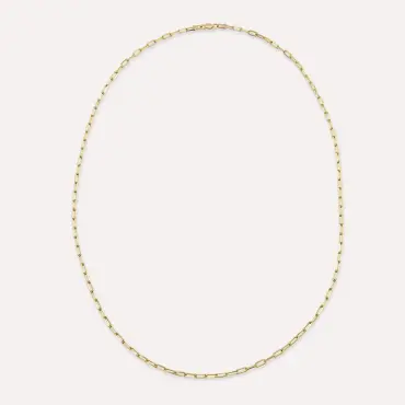 Ataç Sarı Altın Zincir Kolye - Nev Jewellery (1)