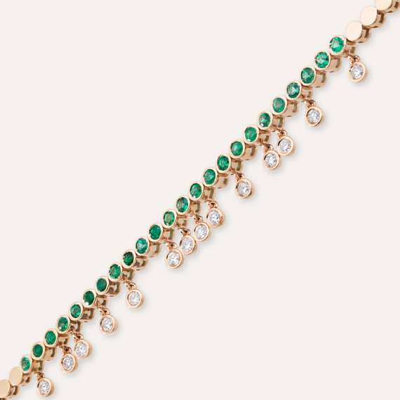 Atomik 2.36 CT Diamond and Emerald Bracelet - 6