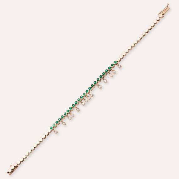 Atomik 2.36 CT Diamond and Emerald Bracelet - 3