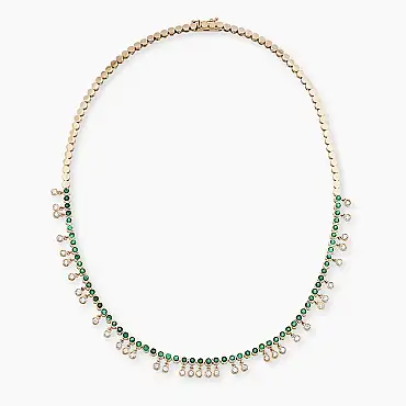 Atomik Pırlanta ve Zümrüt Taşlı Kolye - Nev Jewellery (1)