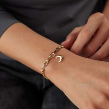 Ay Tasarımlı Bileklik - NEV JEWELLERY