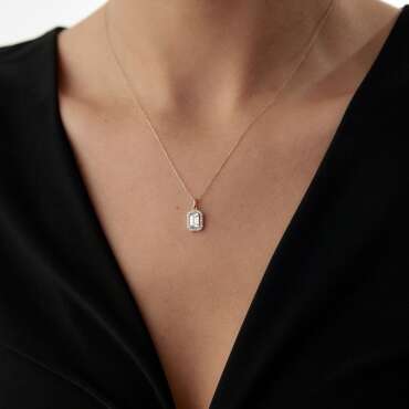 Baguet Shine Kolye - NEV JEWELLERY
