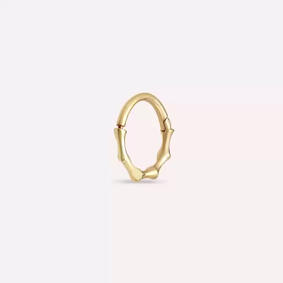 Bambu Yellow Gold Hoop Piercing - 5