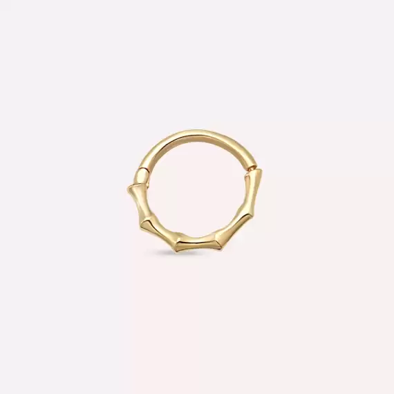 Bambu Yellow Gold Hoop Piercing - 1