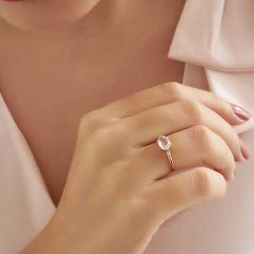 Barbara 0.88 CT Elmas ve Pırlanta Taşlı Yüzük - Nev Jewellery (1)