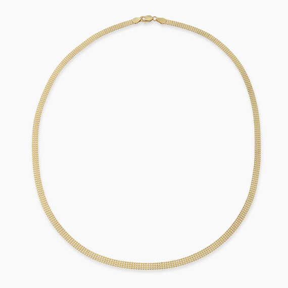 Beads Yellow Gold Italian Necklace - Nev Jewellery