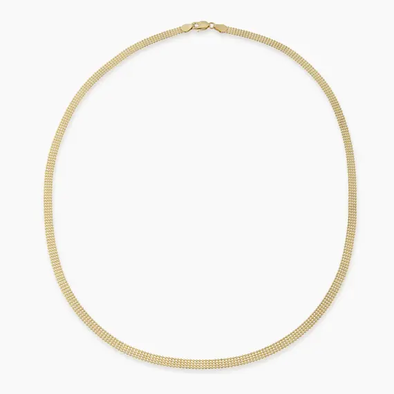 Beads Yellow Gold Italian Necklace - 1