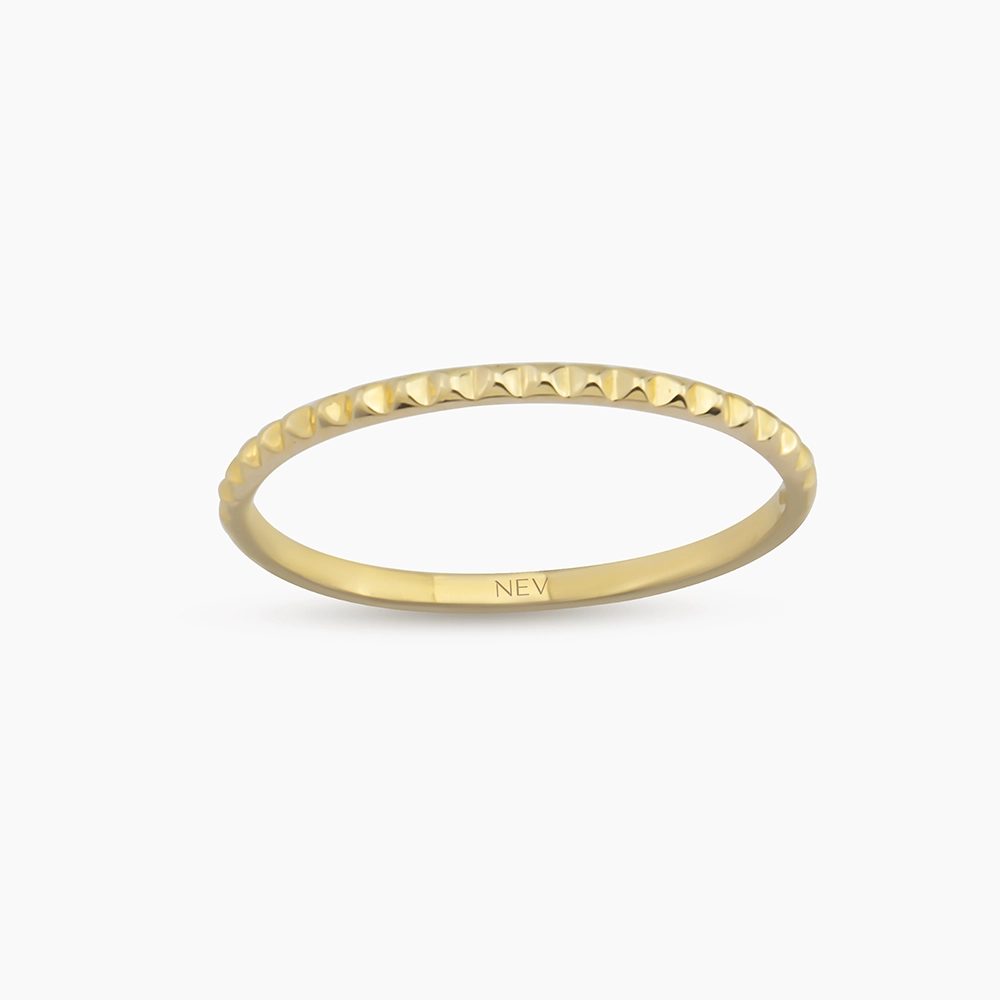 Beam Yellow Gold Ring - 1