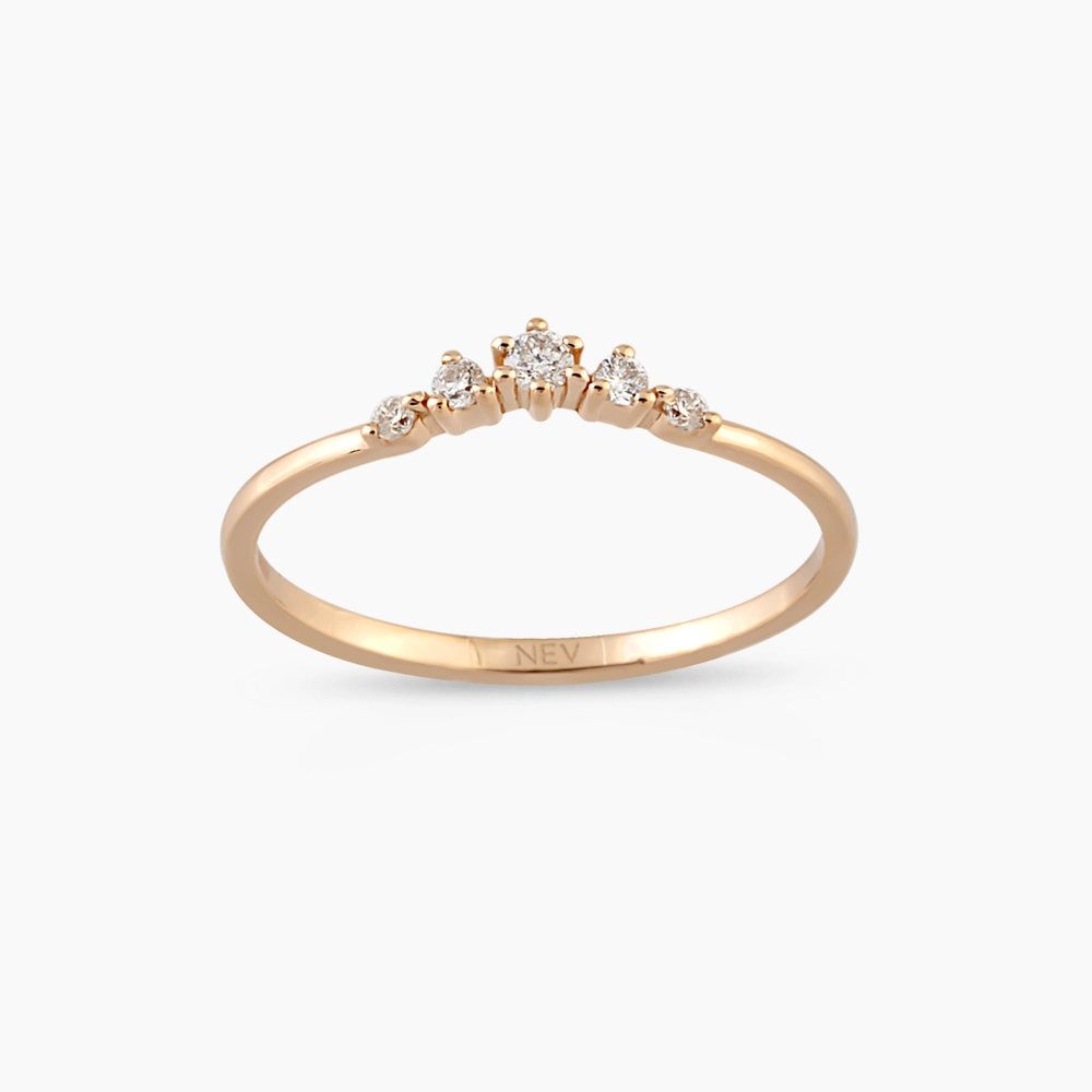 Beloved 0.11 CT Diamond Rose Gold Ring - 1