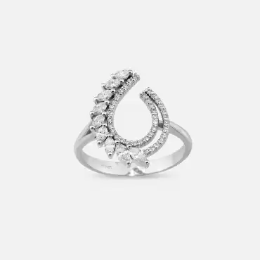 Benin Mini 0.52 CT Marquise Cut Diamond White Gold Ring - Nev Jewellery (1)