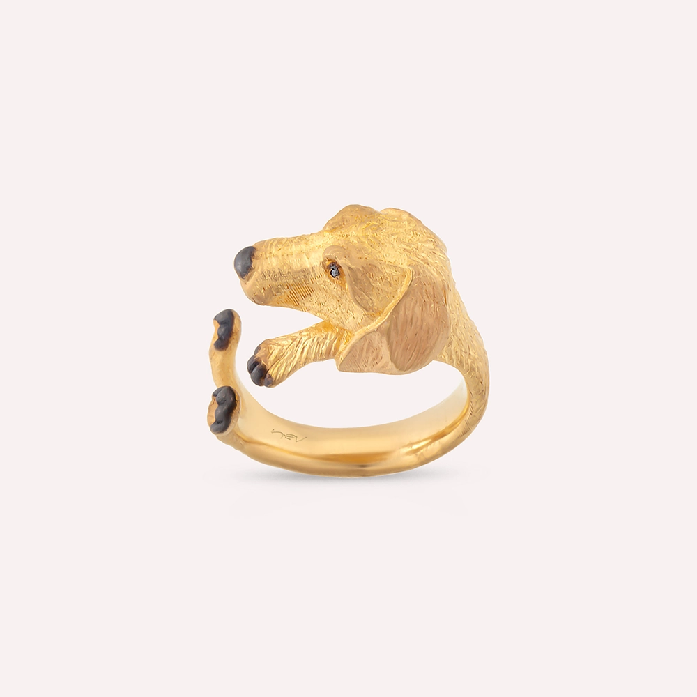 Dog diamond store ring