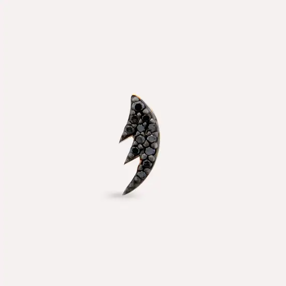 Black Wing Diamond Rose Gold Piercing - 3