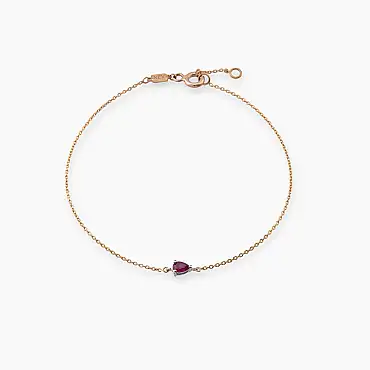 Blake 0.16 CT Damla Kesim Yakut Taşlı Rose Altın Bileklik - Nev Jewellery (1)