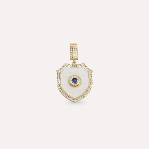 Bleu Yellow Gold Pendant/Charm - Nev Jewellery