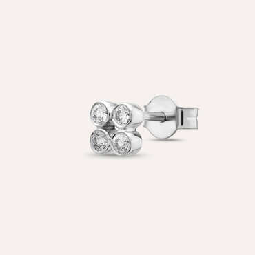 Bliss Frame 0.14 CT Diamond Mini Single Earring - Nev Jewellery