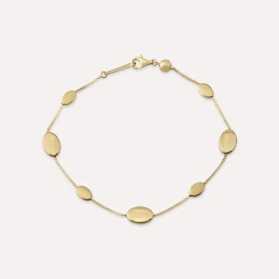 Blob Yellow Gold Bracelet - 1
