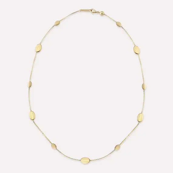 Blob Yellow Gold Necklace - 1