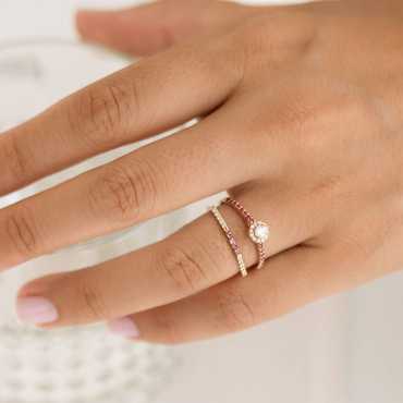 Bloody Mary 0.54 CT Yakut ve Pırlanta Taşlı Yüzük - Nev Jewellery (1)