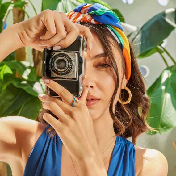 Bolit 0.14 CT Markiz Pırlanta Taşlı Mavi Mineli Yüzük - 2