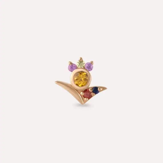 Bona Multicolor Sapphire Rose Gold Piercing - 3