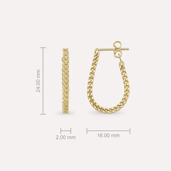 Bond Yellow Gold Earring - 3