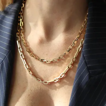 Boom Yellow Gold Necklace - Nev Jewellery (1)