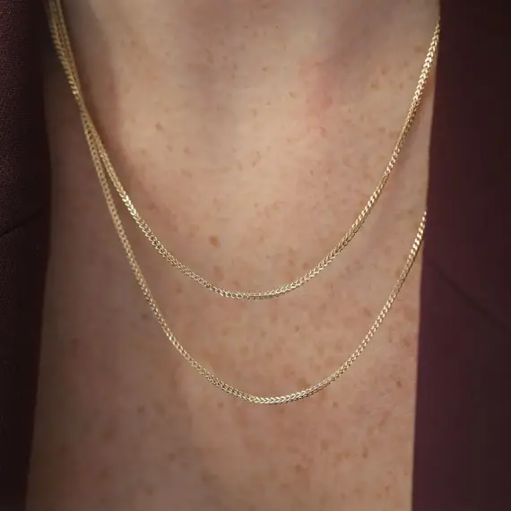 Braid Yellow Gold Chain - 2