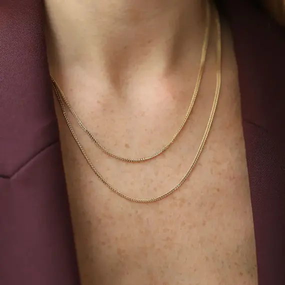 Braid Yellow Gold Chain - 4