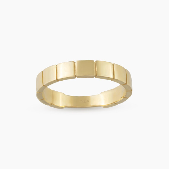 Brico Yellow Gold Ring - Nev Jewellery