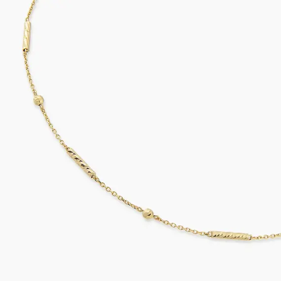 Brilla Yellow Gold Italian Necklace - 4