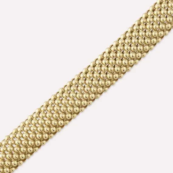 Bubble Bold Yellow Gold Bracelet - 2