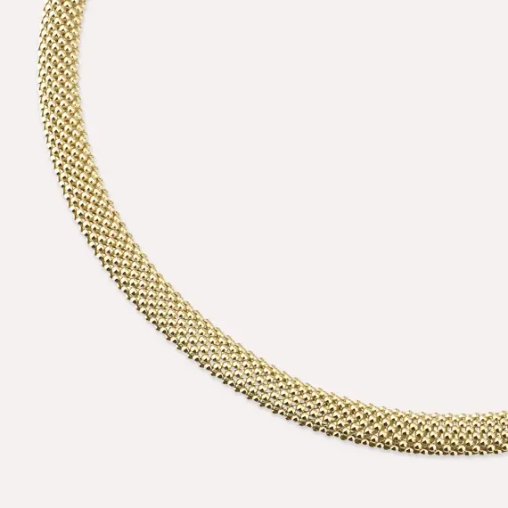 Bubble Bold Yellow Gold Necklace - 3