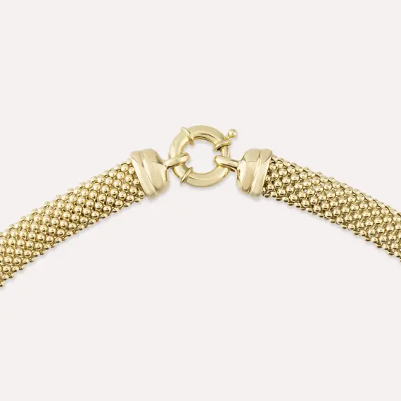 Bubble Bold Yellow Gold Necklace - 4