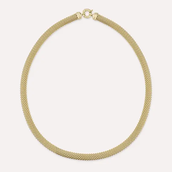 Bubble Bold Yellow Gold Necklace - 1