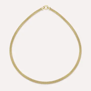 Bubble Sarı Altın Kolye - Nev Jewellery (1)