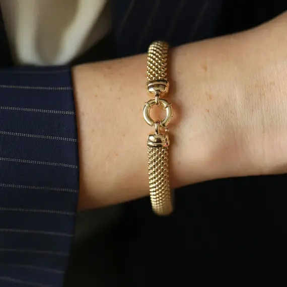 Bubble Yellow Gold Bracelet - 1