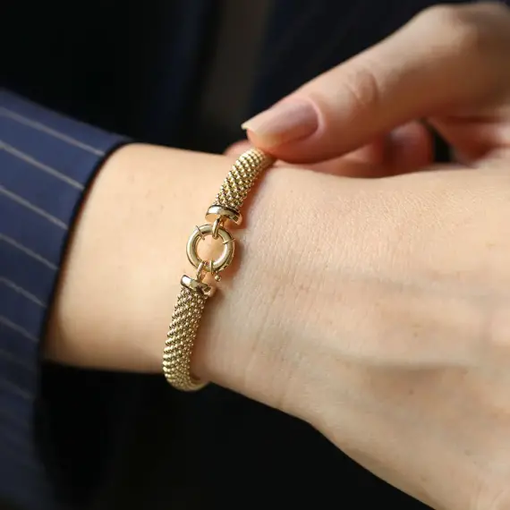 Bubble Yellow Gold Bracelet - 4