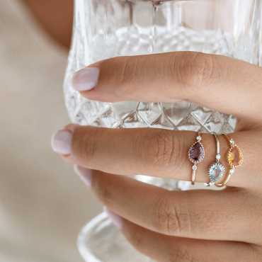 Caipi 2.59 CT Multicolor Safir ve Pırlanta Taşlı Yüzük - Nev Jewellery (1)