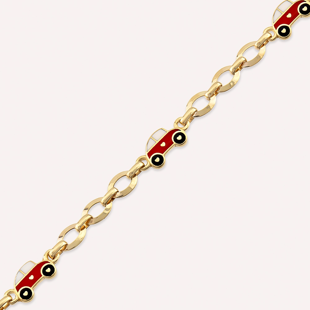 Car Yellow Gold Child Bracelet - 2