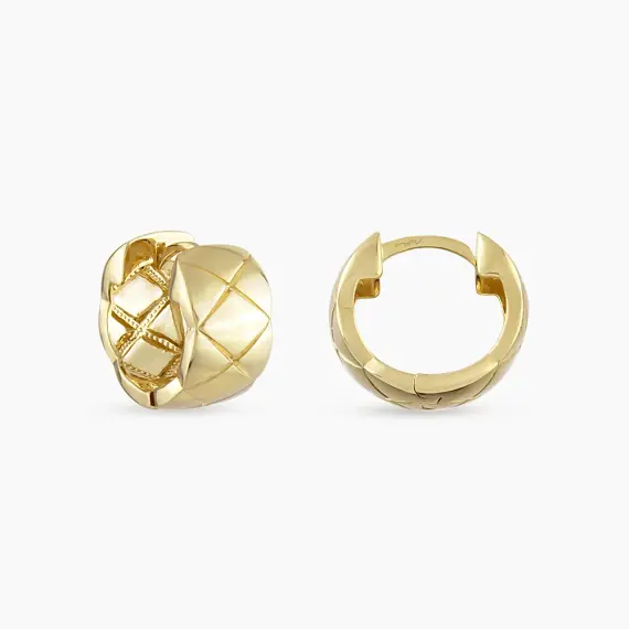 Cassia Yellow Gold Italian Earring - 1