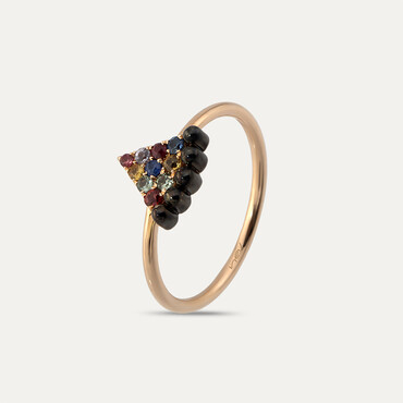 Cheesecake 0.20 CT Multicolor Sapphire Ring - Nev Jewellery